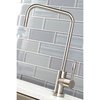 Kingston Brass KS6198NKL Nustudio Single-Handle Cold Water Filtration Faucet, Nickel KS6198NKL